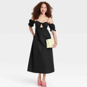 Black Keyhole Dress A New Day